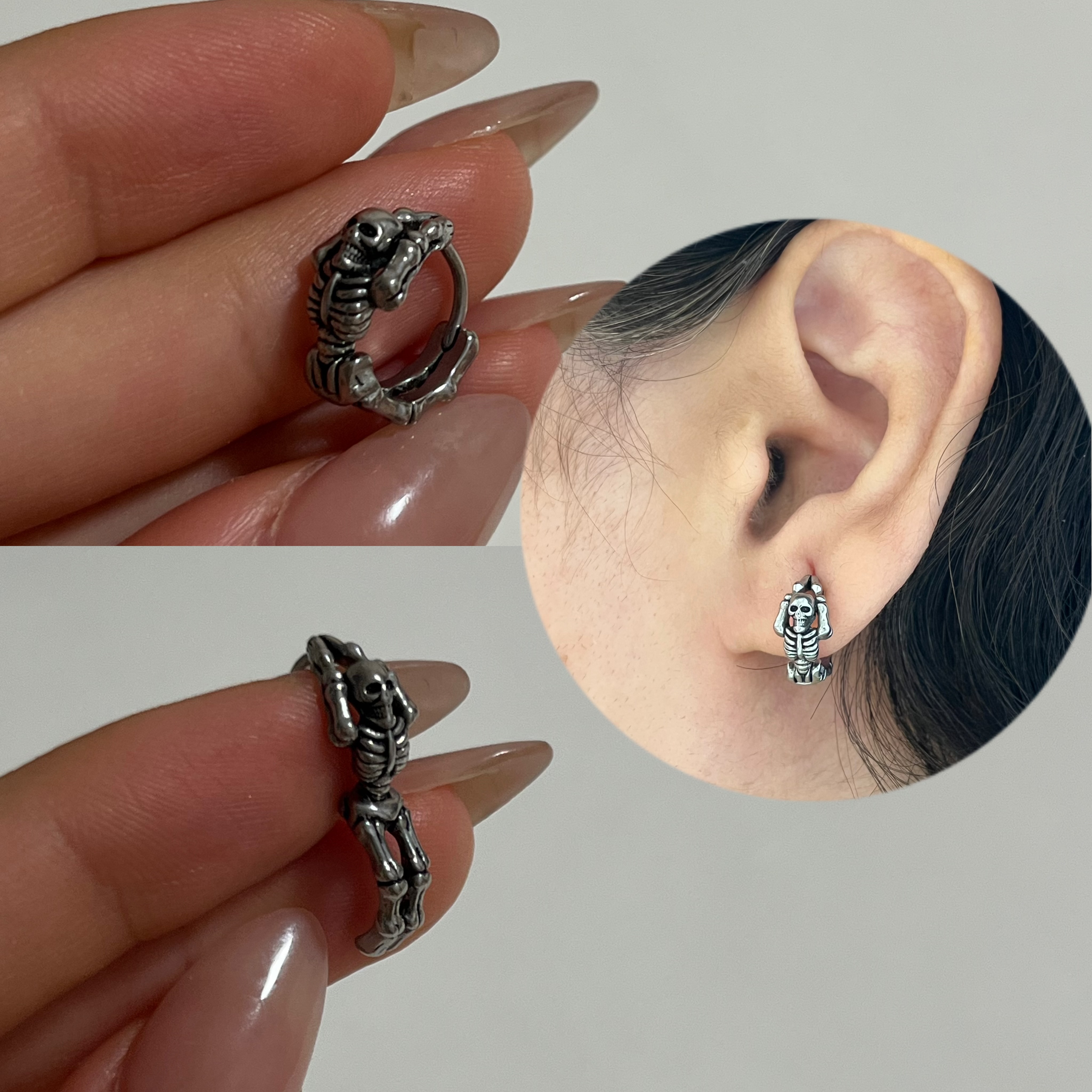 گوشواره حلقه ای اسکلت
