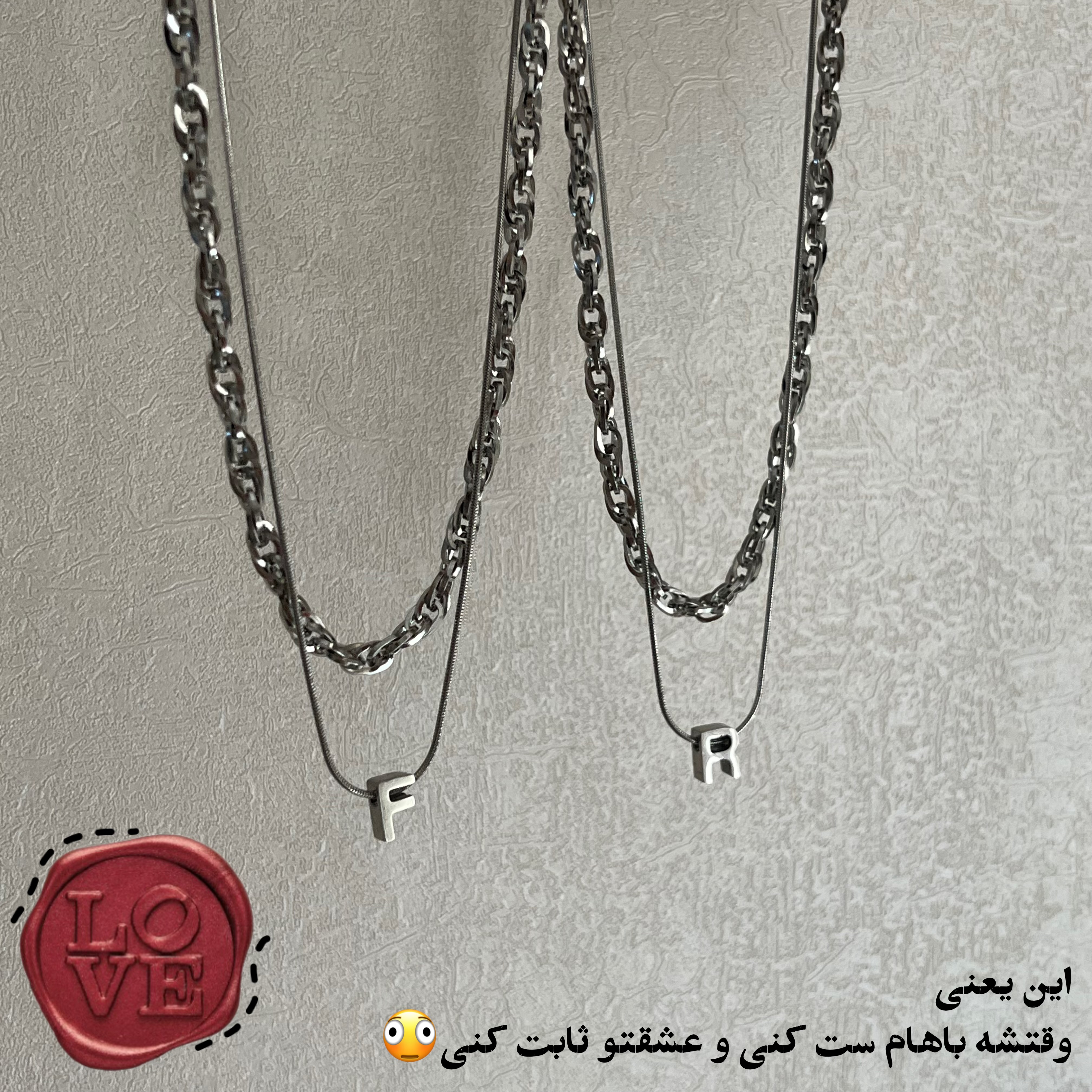 گردنبند دولاین حروف